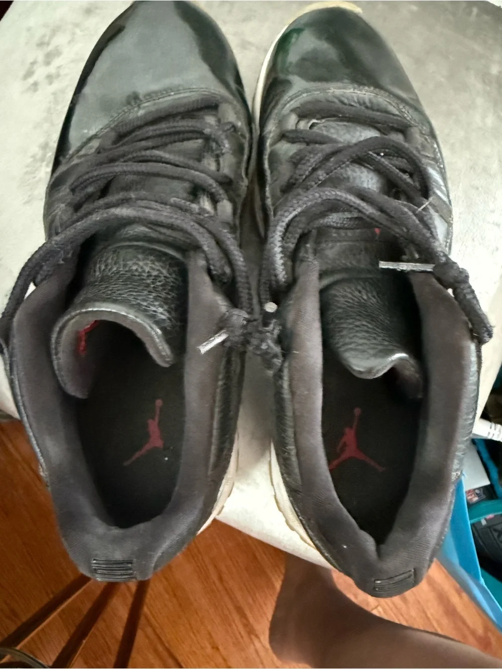 Jordan Men's Black and Gum Low-Top Sneakers